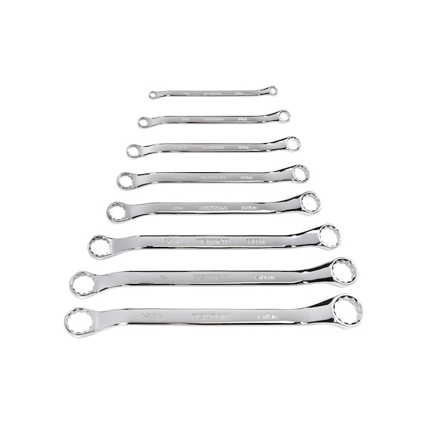 45-Degree Offset Box End Wrench Set, 8-Piece (1/4 - 1-1/4 in.)